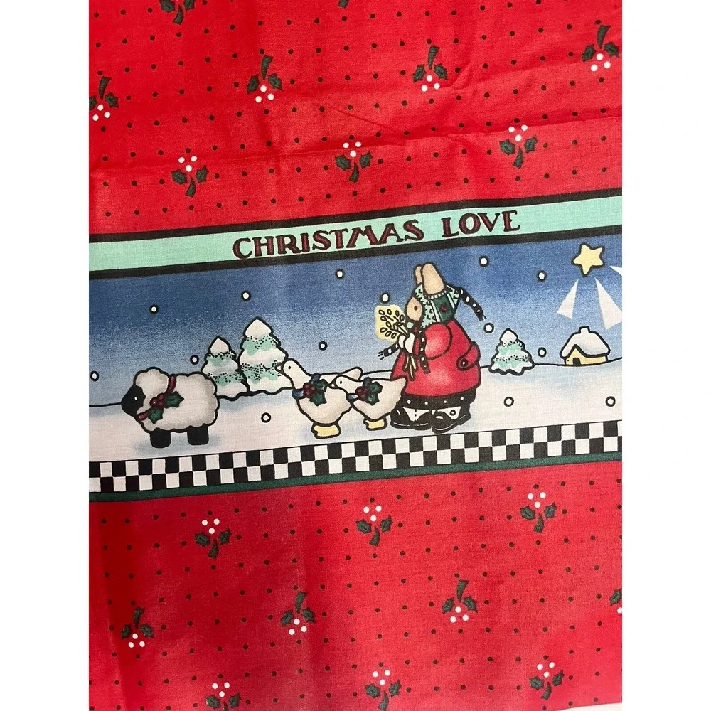 Daisy Kingdom Noel HOLIDAY Christmas Fabric Double Border 46x106